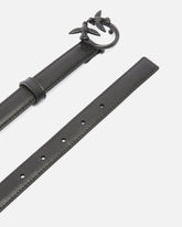 Cintura sottile Love Birds pelle color block 2cm - | Pinko