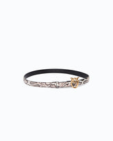Python-print belt with Love Birds buckle, 2 cm - | Pinko