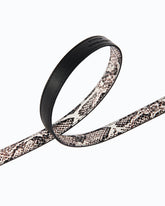 Python-print belt with Love Birds buckle, 2 cm - | Pinko