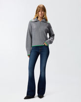 Flared power stretch denim jeans - | Pinko