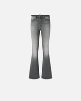 Jeans a zampa in denim grigio - | Pinko