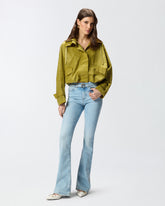 Light jeans with belt and Love Birds buckle - | Pinko