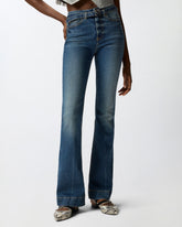 Jeans scuri con cintura e fibbia Love Birds - | Pinko
