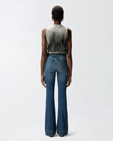 Vaqueros oscuros con cinturón y hebilla Love Birds - | Pinko