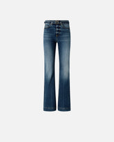 Jeans scuri con cintura e fibbia Love Birds - | Pinko