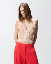 Chaleco de encaje valencienne - | Pinko