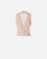 Chaleco de encaje valencienne - | Pinko