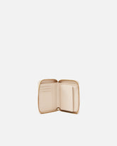 Portafoglio quadrato zip-around in pelle - | Pinko