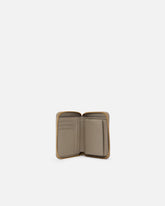 Portafoglio quadrato zip-around in pelle - | Pinko