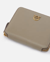 Square leather zip-around purse - | Pinko