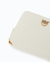 Cartera cuadrada de piel con cremallera circundante - | Pinko