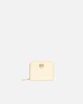 Portafoglio quadrato zip around cocco lucido PINKO Galleria - | Pinko