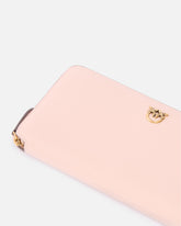 Zip-around leather purse - Pink | Pinko