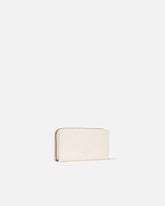 Portafoglio zip-around in pelle - Bianco | Pinko
