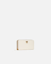 Portafoglio zip-around in pelle - Bianco | Pinko