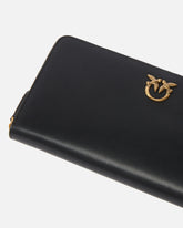 Portafoglio zip-around in pelle - | Pinko