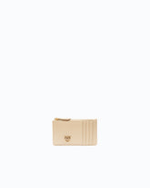 Kartenetui mit Reißverschluss - Beige | Pinko