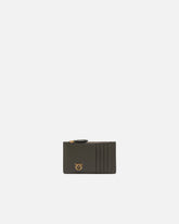 Porta carte con zip - Grigio | Pinko