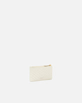 Zipped chevron-patterned card holder - | Pinko