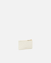 Zipped chevron-patterned card holder - | Pinko