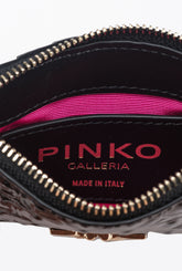 PINKO Galleria croc-print card holder - | Pinko