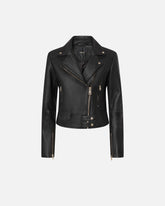 Giacca biker in nappa - | Pinko