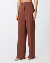 Pantaloni wide-leg da cerimonia in cady - | Pinko