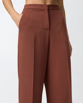 Pantaloni wide-leg da cerimonia in cady - | Pinko