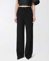Pantaloni wide-leg da cerimonia in cady - | Pinko