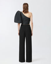 Pantaloni wide-leg da cerimonia in cady - | Pinko