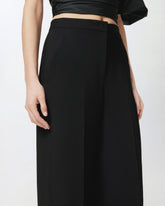 Pantaloni wide-leg da cerimonia in cady - | Pinko