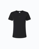 Kurzarm-T-Shirt mit Logostickerei - Schwarz | Pinko
