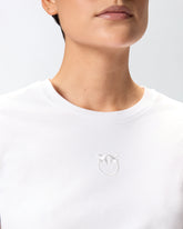T-shirt with Love Birds embroidery - | Pinko