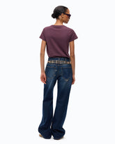 T-Shirt mit Logo Love Birds - Bordeaux | Pinko