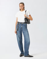 T-shirt with mini logo PINKO - White | Pinko