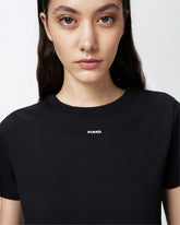 T-Shirt mit Mini-Logo PINKO - Schwarz | Pinko