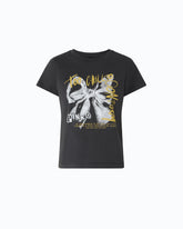 Camiseta estampado lazo «Too Chill To Conform» - | Pinko
