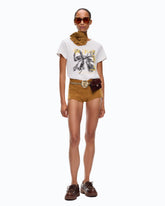 T-shirt with Too Chill To Conform bow print - | Pinko