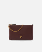 Borsa media a spalla Flat Love Bag Simply - Burgundy | Pinko