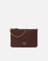 Medium shoulder bag Flat Love Bag Simply - Burgundy | Pinko
