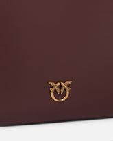 Borsa media a spalla Flat Love Bag Simply - Burgundy | Pinko