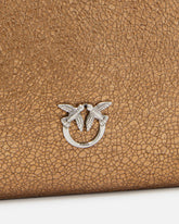 Pequeño bolso pochette de mano en piel laminada PINKO Galleria - | Pinko