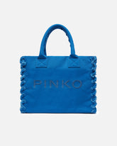 Borsa a mano media Beach Shopper in canvas riciclato - | Pinko
