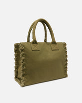 Borsa a mano media Beach Shopper in canvas riciclato - | Pinko