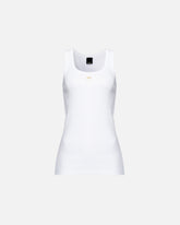 Débardeur avec broderie Love Birds - Blanc | Pinko