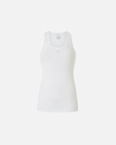 Geripptes Tanktop mit Vogel-Logo - | Pinko