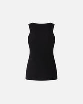 Ribbed vest top with birds logo - Black | Pinko