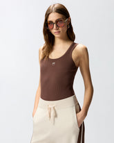 Vest top with Love Birds golden detail - | Pinko