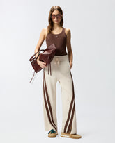 Canotta con applicazione dorata Love Birds - Marrone | Pinko