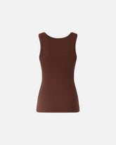 Canotta con applicazione dorata Love Birds - Marrone | Pinko
